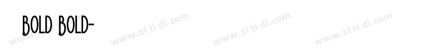小米 Bold Bold字体转换